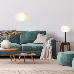 Hanglamp Arena 1L 30cm zwart/kap wit><noscript><img width=