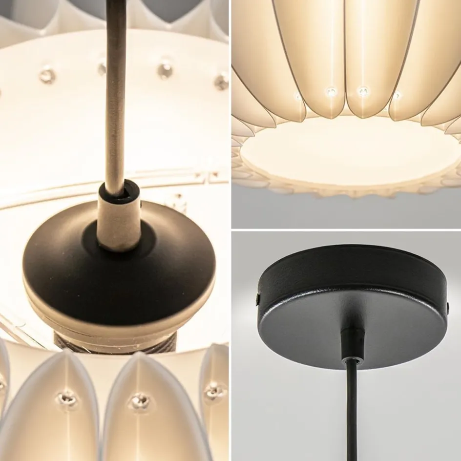 Hanglamp Arena 1L 40cm zwart/kap wit>Straluma Clearance