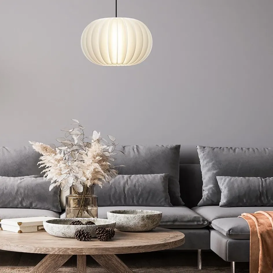 Hanglamp Arena 1L 40cm zwart/kap wit>Straluma Clearance