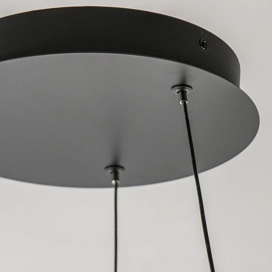 Hanglamp Ascoli 85 ring zwart/matgoud>Straluma Clearance