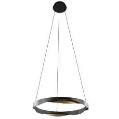 Hanglamp Ascoli 65 rond zwart/matgoud>Straluma Online