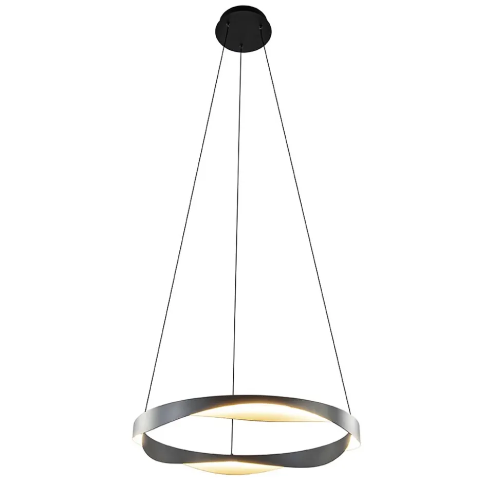 Hanglamp Ascoli 65 rond zwart/matgoud>Straluma Online