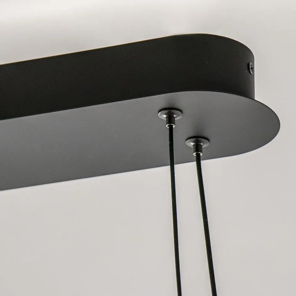 Hanglamp Ascoli ovaal zwart/matgoud>Straluma Online