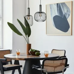 Hanglamp Aureole cilinder breed zwart></noscript>Straluma Online