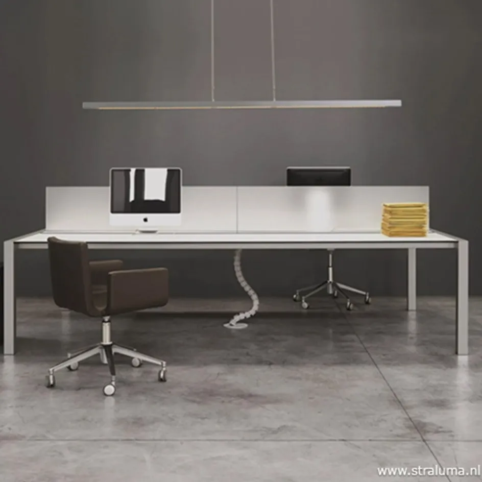 Hanglamp balk alu up+down 130cm pushdim>Straluma Online