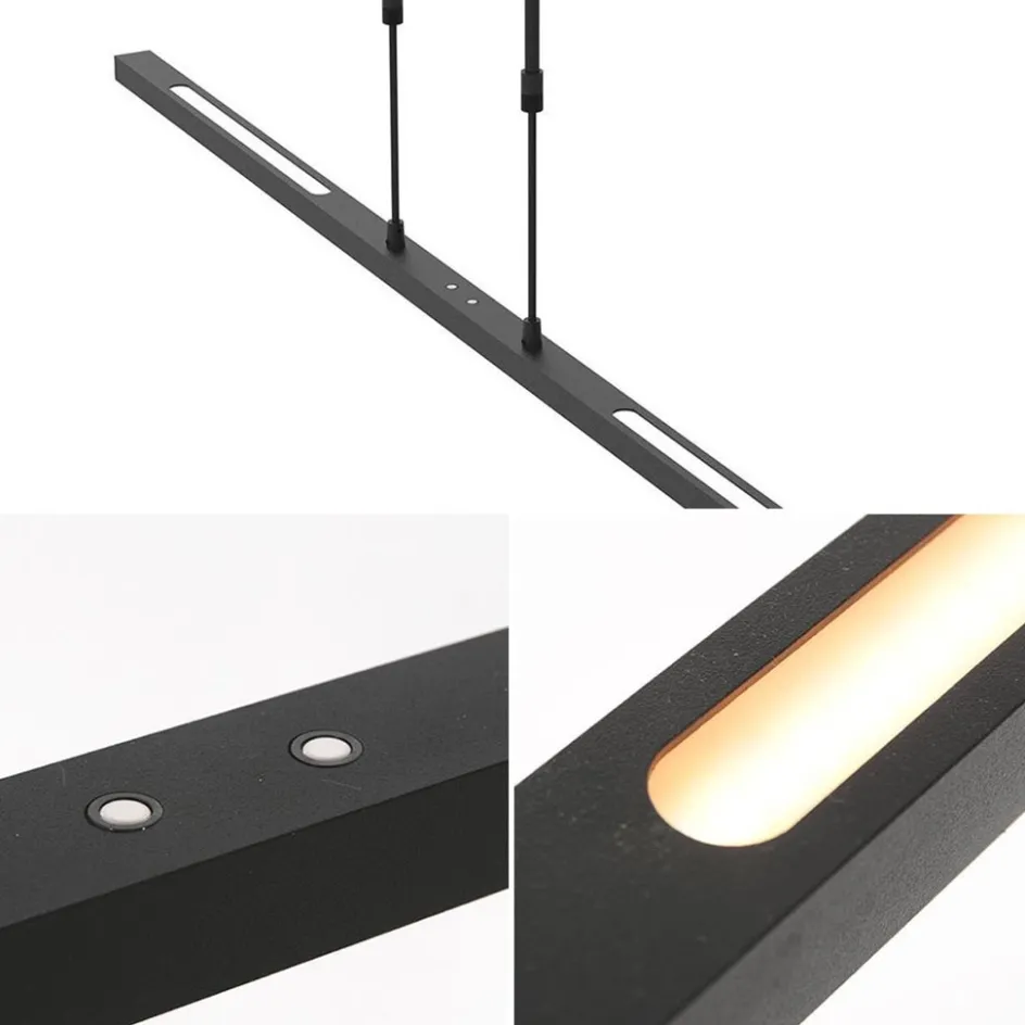 Hanglamp Bande zwart 122cm 2xdim cct>Straluma Hot