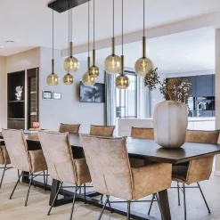 Hanglamp Bella 8L zwart/brons/smoke mix><noscript><img width=