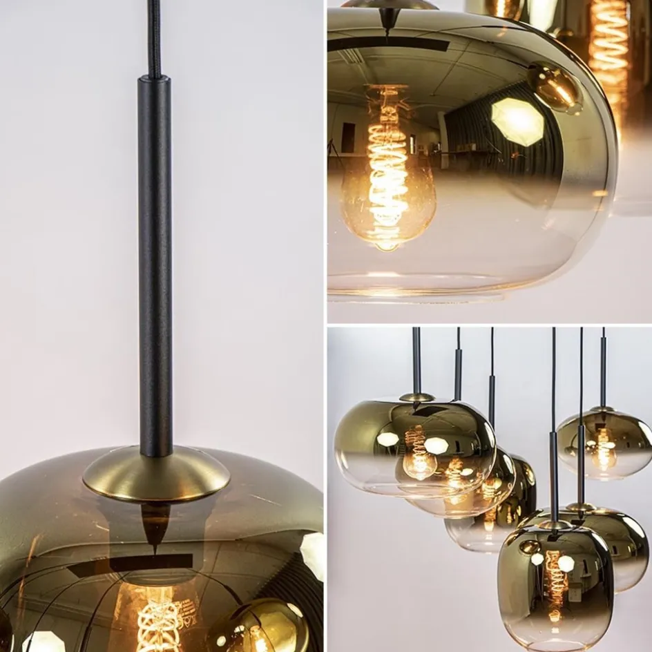 Hanglamp Bellini 6L zwart/gradient gold>Straluma Online