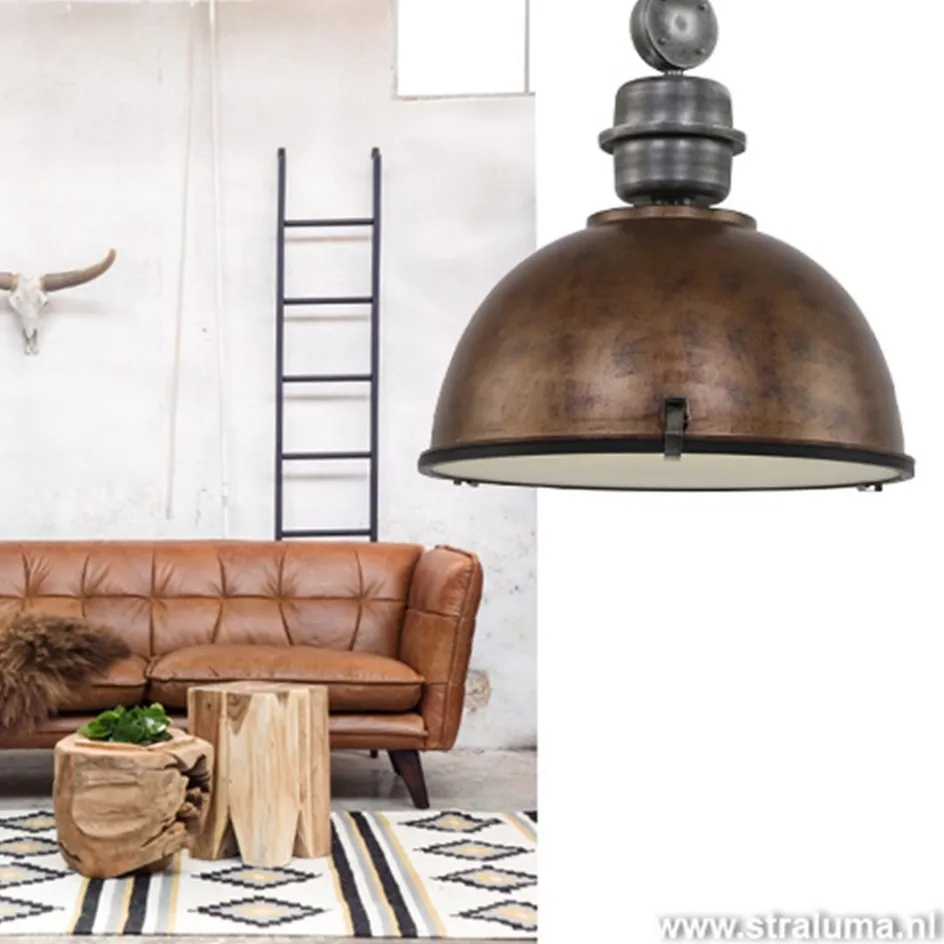 Hanglamp Bikkel 52cm brons/staal>Straluma Outlet