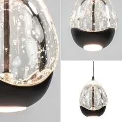Hanglamp Black Egg 1L zwart/helder glas><noscript><img width=