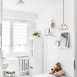 Hanglamp bloem kinderkamer grijs/roze><noscript><img width=