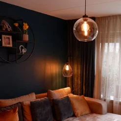 Hanglamp bol helder glas 25cm></noscript>Straluma Outlet