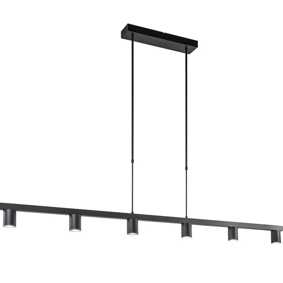 Hanglamp Bounce 6L 160cm zwart>Straluma New
