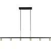 Hanglamp Bounce 6L 160cm zwart/goud>Straluma Clearance