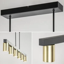 Hanglamp Bounce 6L 160cm zwart/goud><noscript><img width=