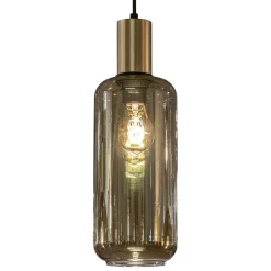 Hanglamp Bounty 5L rond zwart/matgoud></noscript>Straluma Discount