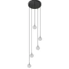 Hanglamp Bubbles 5L rond zwart/helder dtw>Straluma Clearance