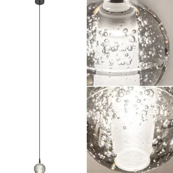 Hanglamp Bubbles 1L zwart/helder dtw><noscript><img width=