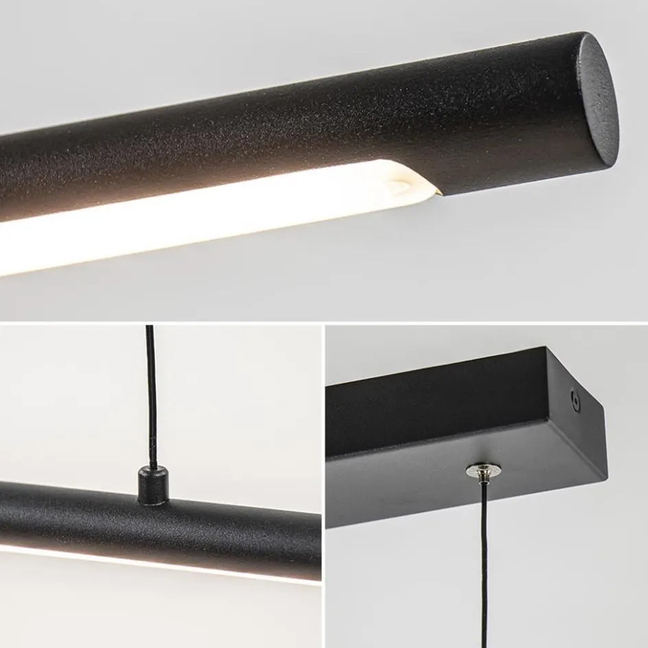 Hanglamp buis 110cm zwart 3-step dim>Straluma Outlet