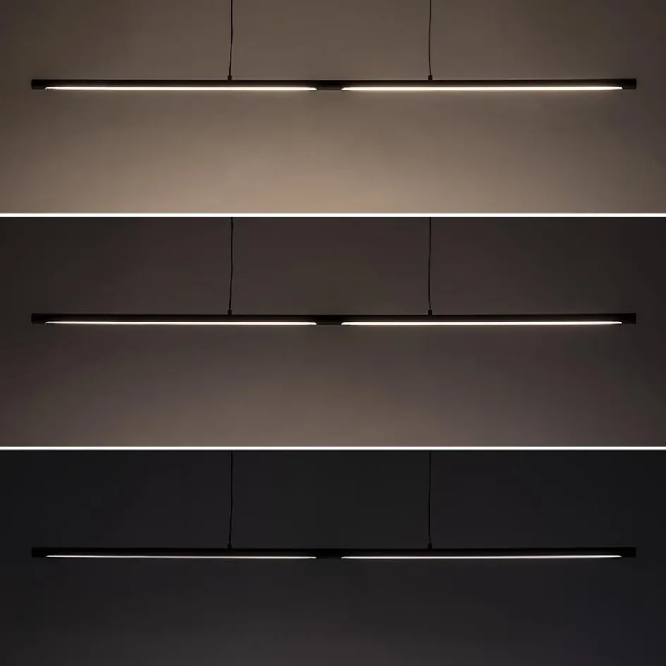 Hanglamp buis 110cm zwart 3-step dim>Straluma Outlet