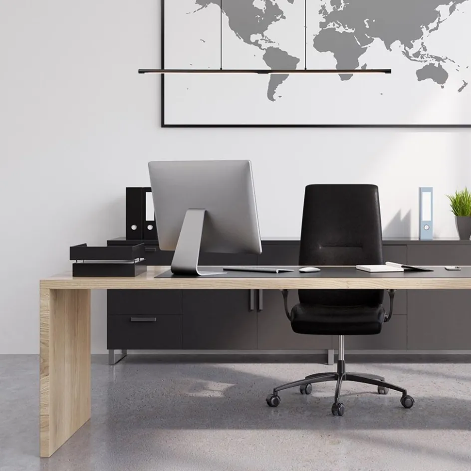 Hanglamp buis 110cm zwart 3-step dim>Straluma Outlet