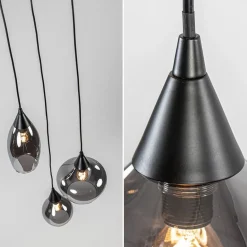 Hanglamp Cambio 3L rond zwart smoke glas><noscript><img width=