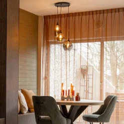 Hanglamp Cambio 3L rond zwart smoke glas><noscript><img width=