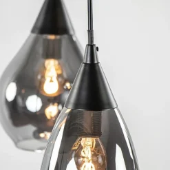 Hanglamp Cambio 8L zwart + smoke glas><noscript><img width=