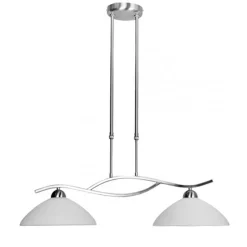 Hanglamp Capri staal/glas eettafel>Straluma Hot