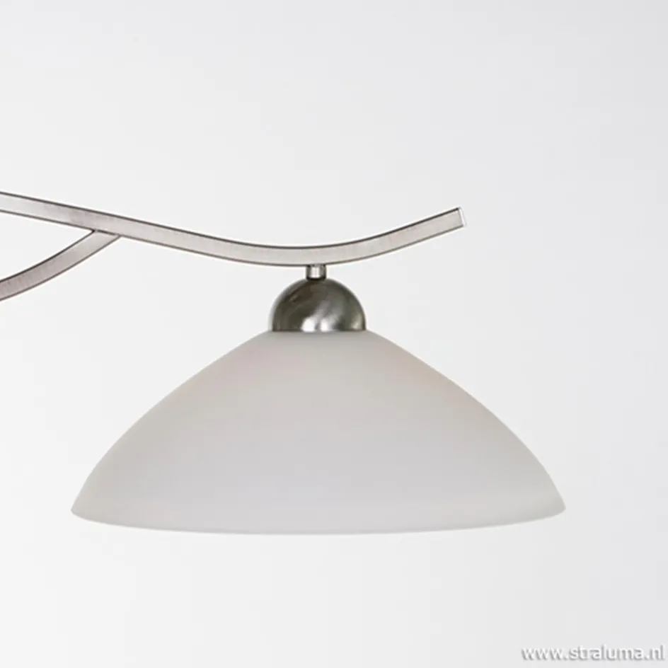 Hanglamp Capri staal/glas eettafel>Straluma Hot