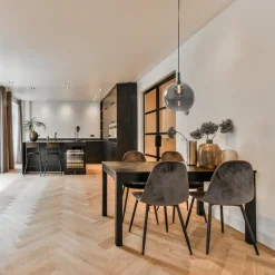 Hanglamp Chandra 1L zwart + glas 40cm><noscript><img width=