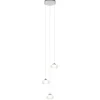Hanglamp chroom/helder glas 3-lichts>Straluma Sale