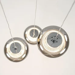 Hanglamp chroom/smoke glas 3-lichts><noscript><img width=