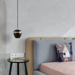 Hanglamp Claire 1L zwart/matgoud><noscript><img width=