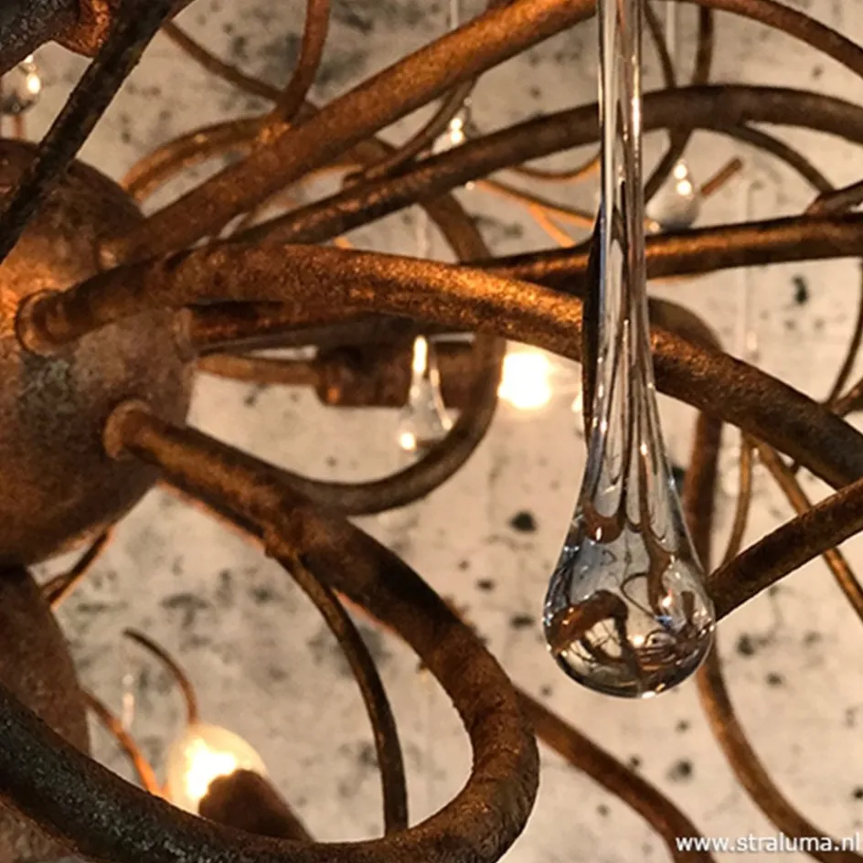 Hanglamp Como brons>Straluma Outlet