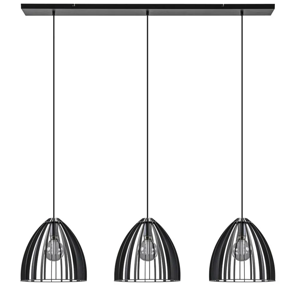 Hanglamp Dean 3-lichts zwart>Straluma