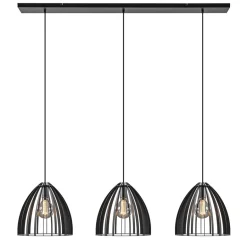 Hanglamp Dean 3-lichts zwart>Straluma