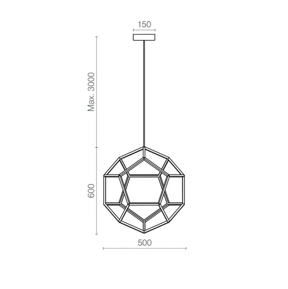 Hanglamp Dodeca 50 zwart>Straluma Best