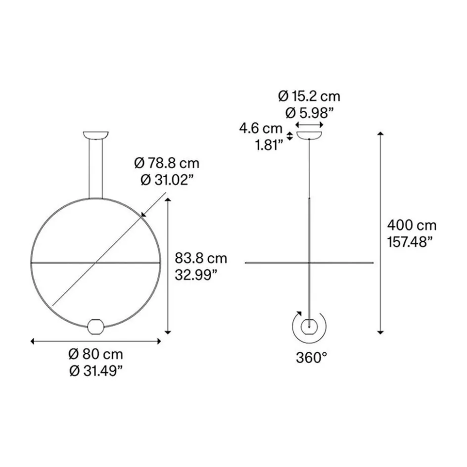 Hanglamp Elara 80 goud>Straluma Outlet