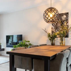 Hanglamp Emma bol zwart 50cm></noscript>Straluma Outlet