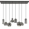 Hanglamp Fantasy 8L zwart + smoke glas mix>Straluma Discount