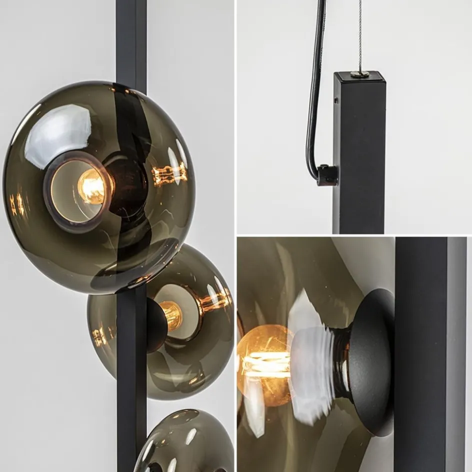 Hanglamp Hoseki verticaal zwart/smoke>Straluma Outlet