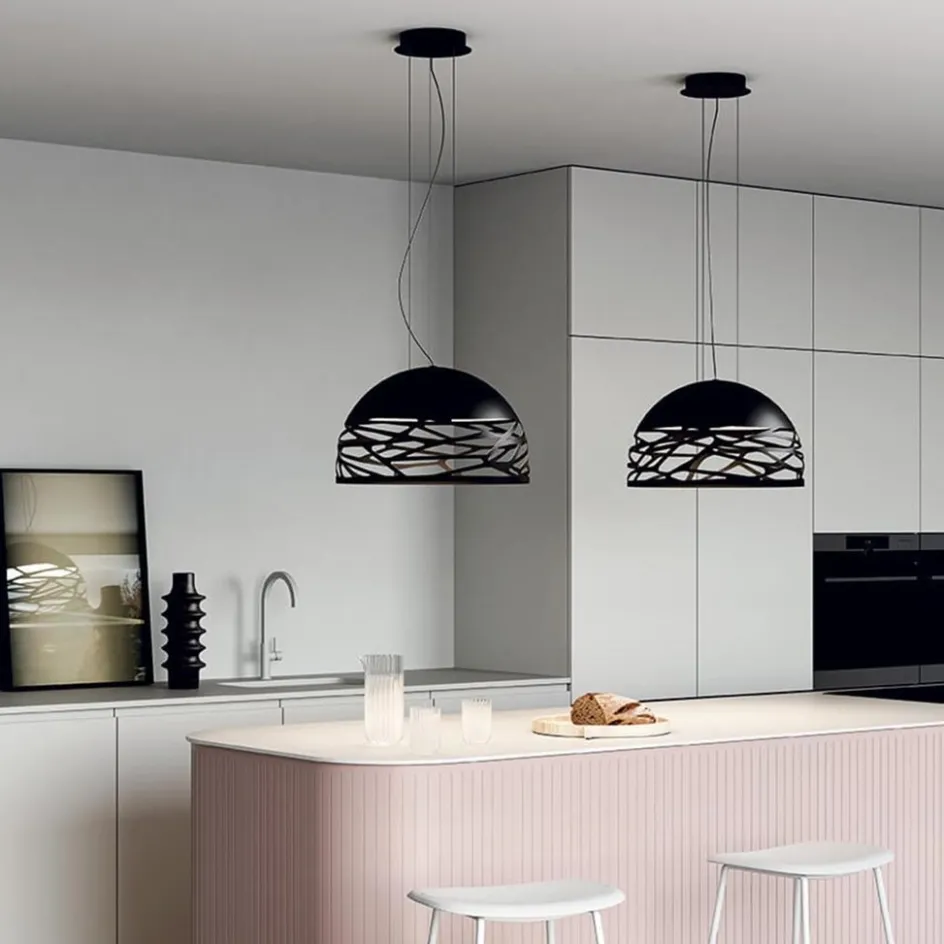 Hanglamp Kelly Dome zwart 50cm>Straluma Discount