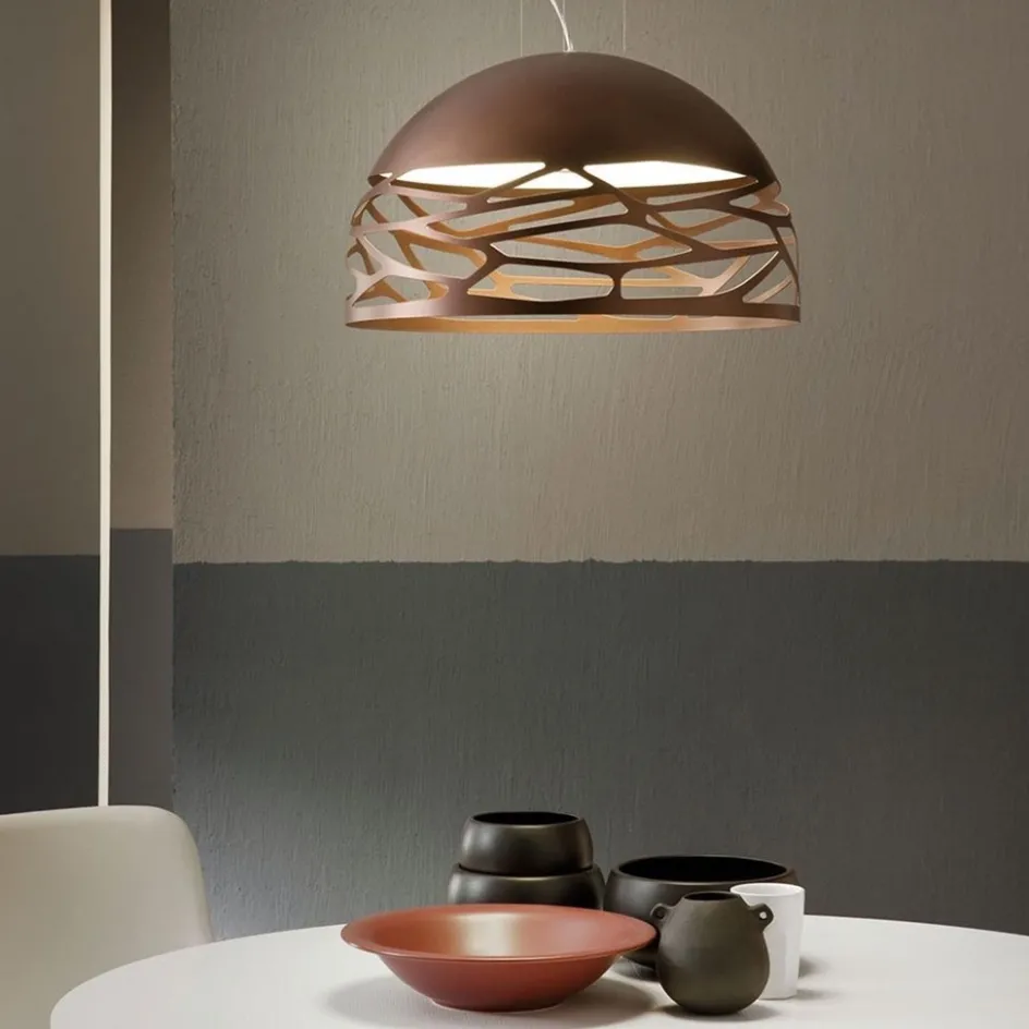 Hanglamp Kelly koepel brons 50cm>Straluma Best