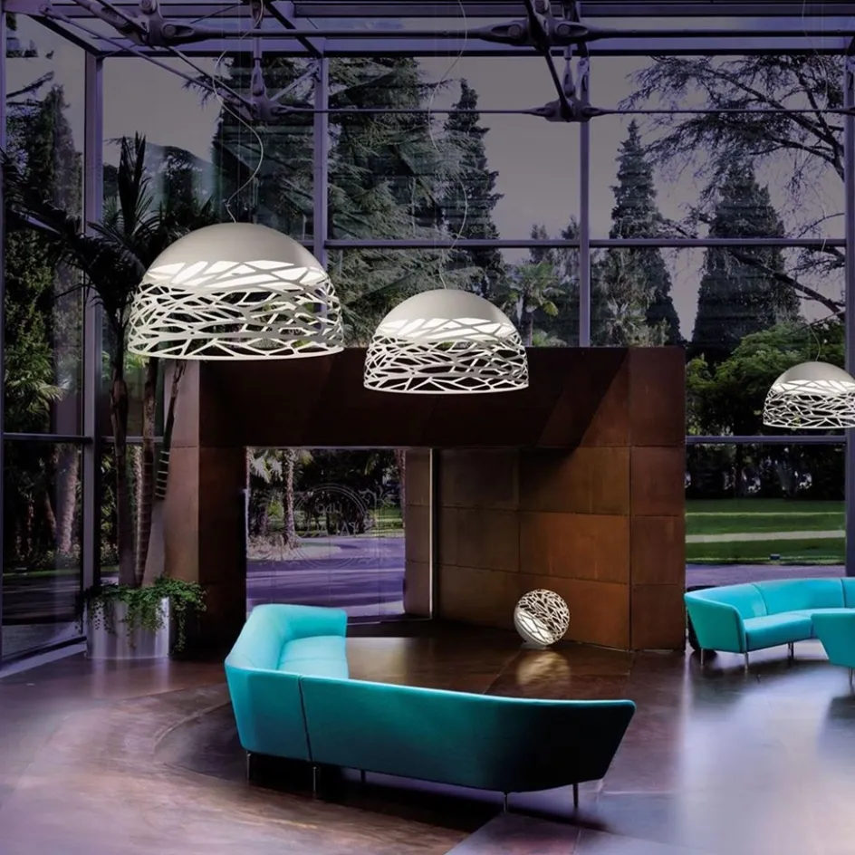 Hanglamp Kelly koepel 80cm wit>Straluma Discount