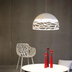 Hanglamp Kelly koepel 50cm wit><noscript><img width=