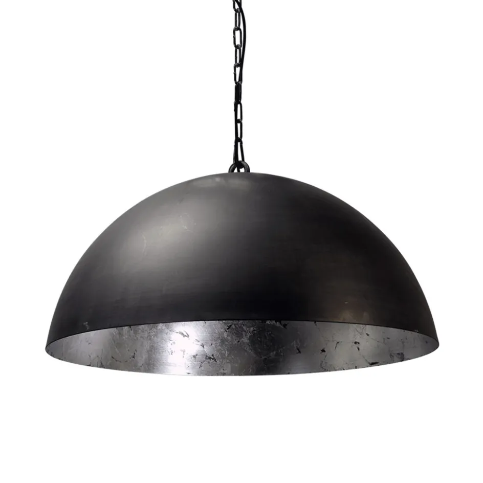 Hanglamp koepel 60cm gunmetal/silverleaf>Straluma Best