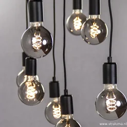 Hanglamp 8L plaat 110cm zwart ex.e27 lb><noscript><img width=