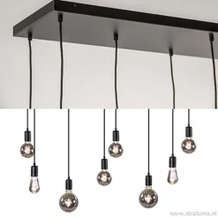 Hanglamp 8L plaat 110cm zwart ex.e27 lb><noscript><img width=