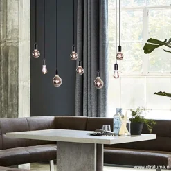 Hanglamp 8L plaat 110cm zwart ex.e27 lb><noscript><img width=